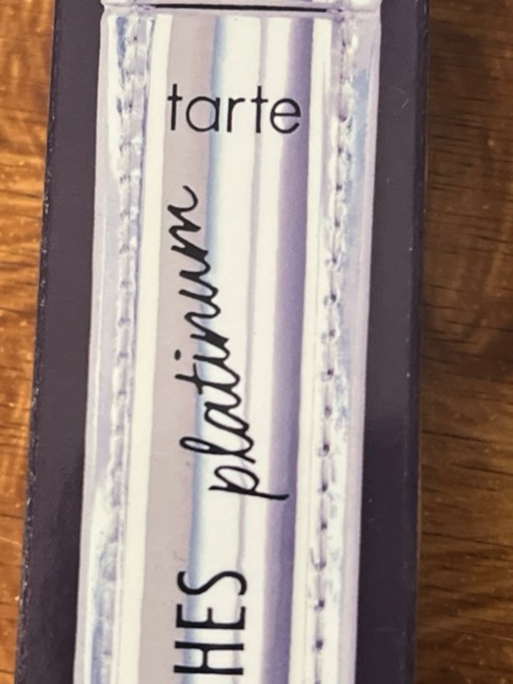 tarte Ultra Black Mascara in Holographic Silver Packaging with Purple Accents
